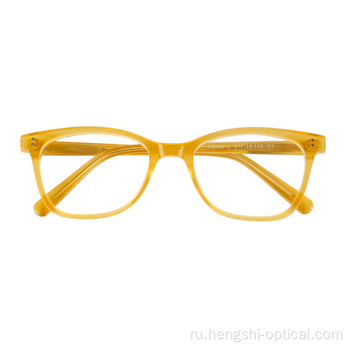 Желтые оптические ацетатные очки